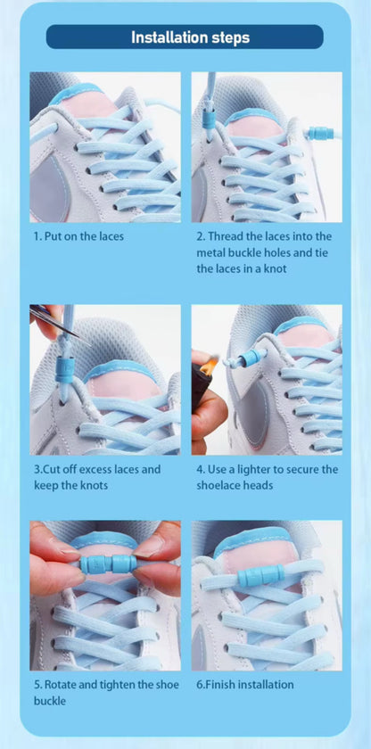 No Tie Elastic Laces