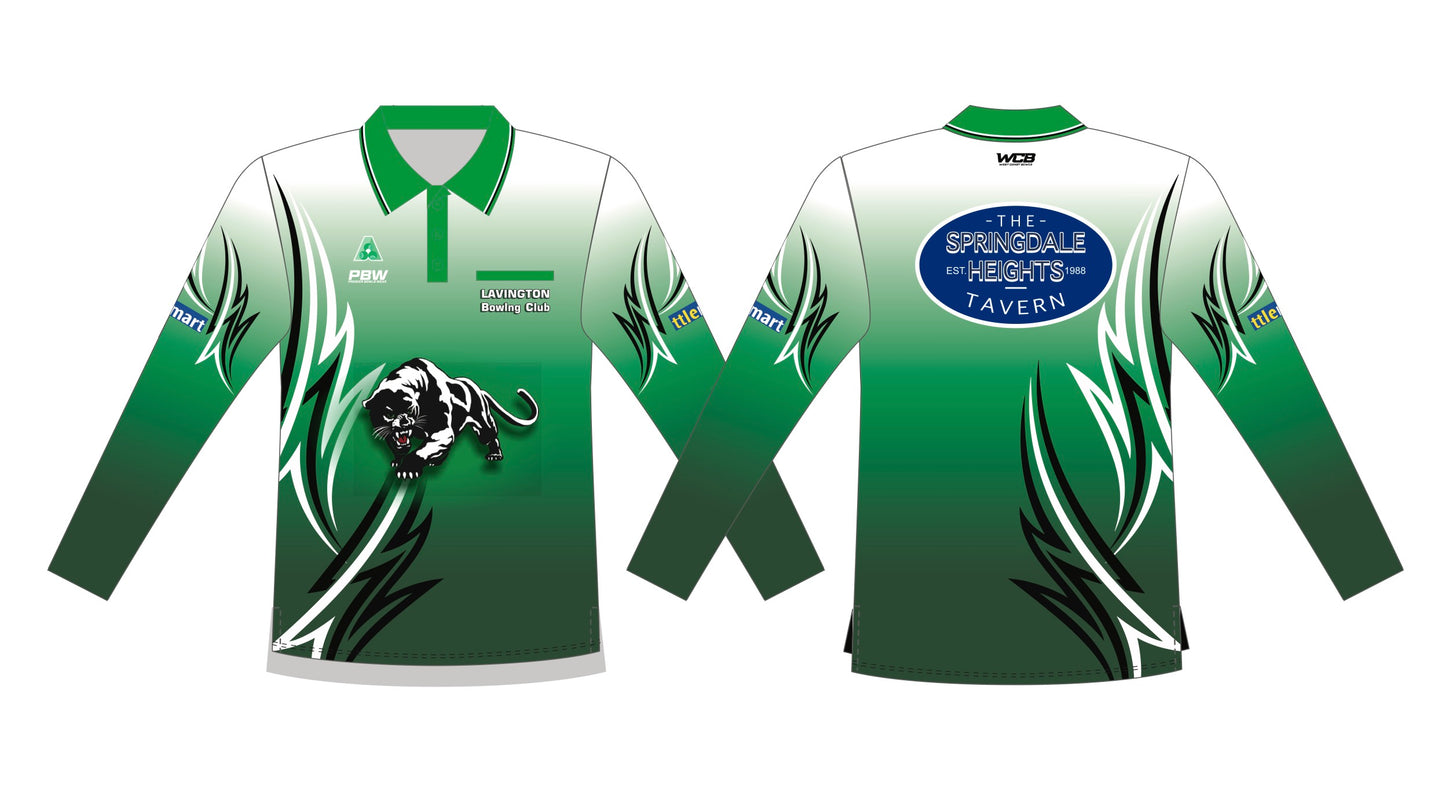 Lavington Bowling Club Mens Long Sleeve Polo
