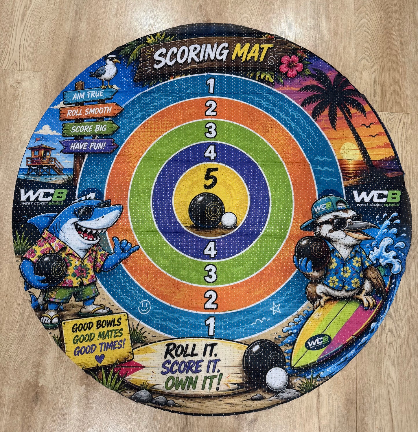 WCB Pro Target Fun Mat Kooka-Shark