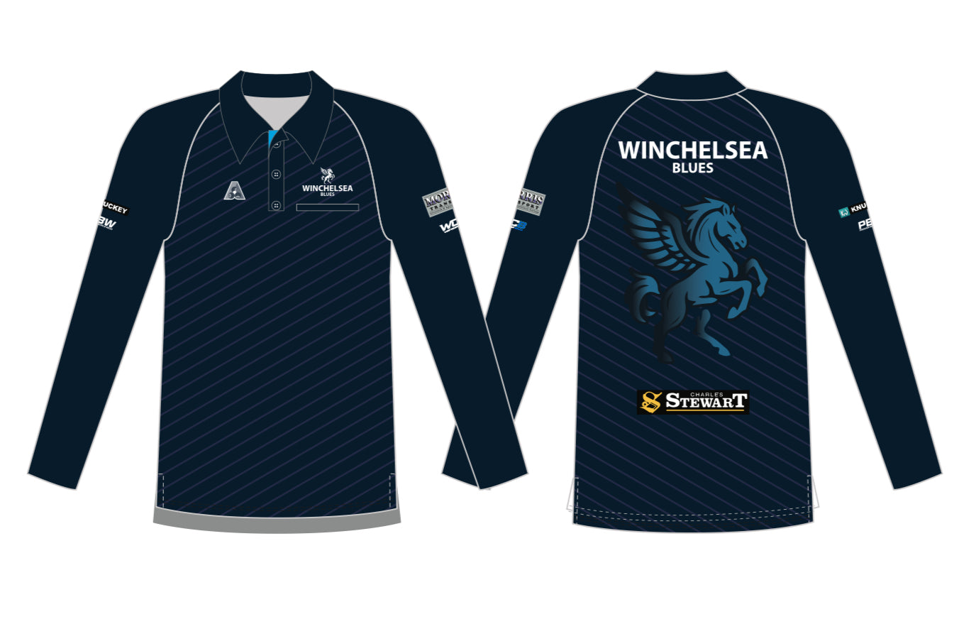 Winchelsea Bowling Club Mens Long Sleeved Polo
