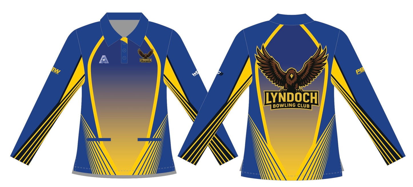 Lyndoch Bowling Club Ladies Long Sleeve Polo