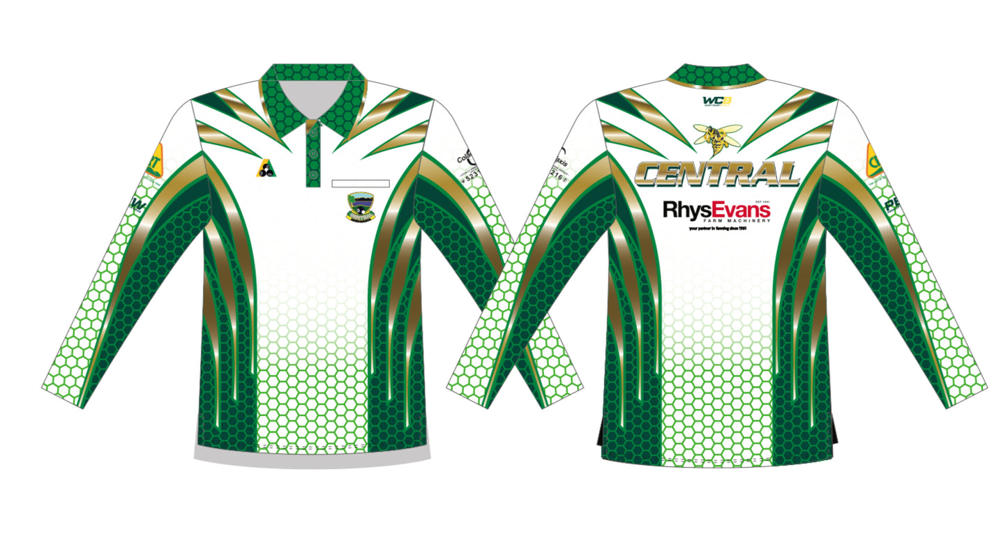 Central Bowling Club Colac Mens Long Sleeve Polo