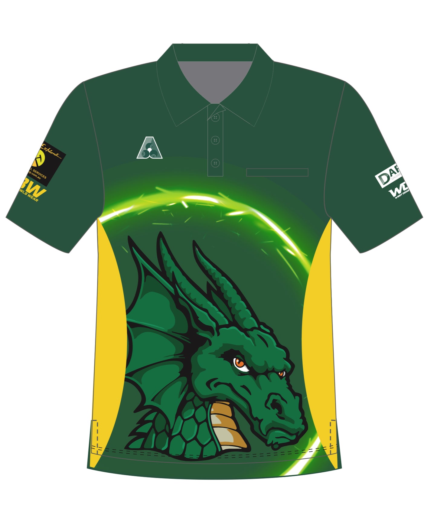 Dundee Dragons Mens Short Sleeve Polo