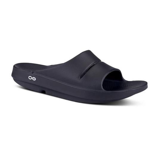 OOFOS OOAHH SLIDES Black