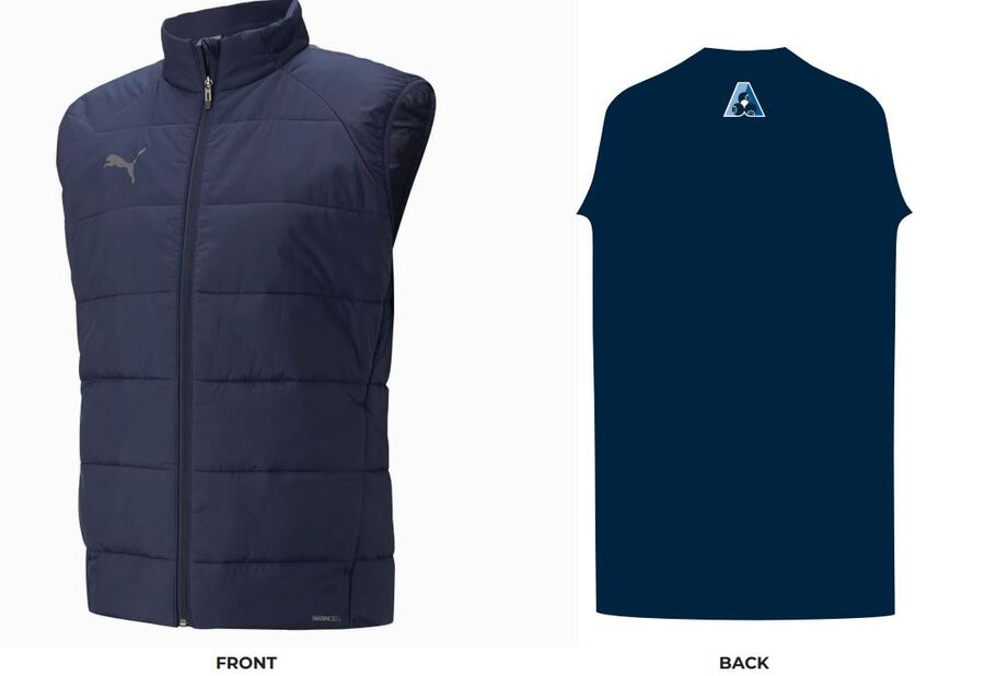 Puma Team Liga Padded Vest- Navy