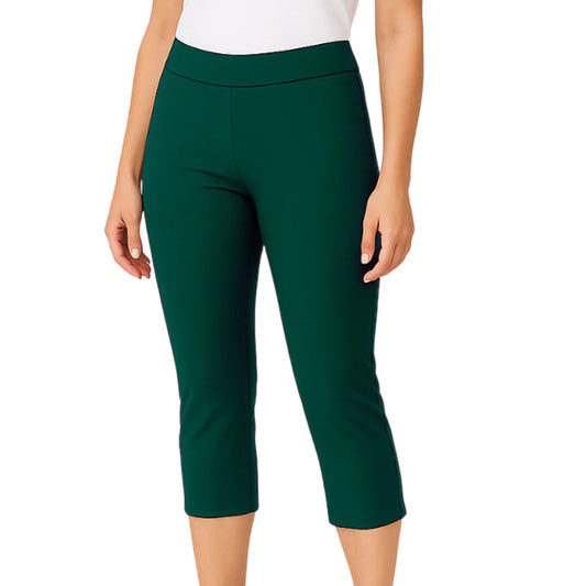 Holland Park Ladies Stretchy 3/4 Citrine Capris - Bottle agree