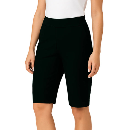 Holland Park Ladies Stretchy Amber Shorts - Black