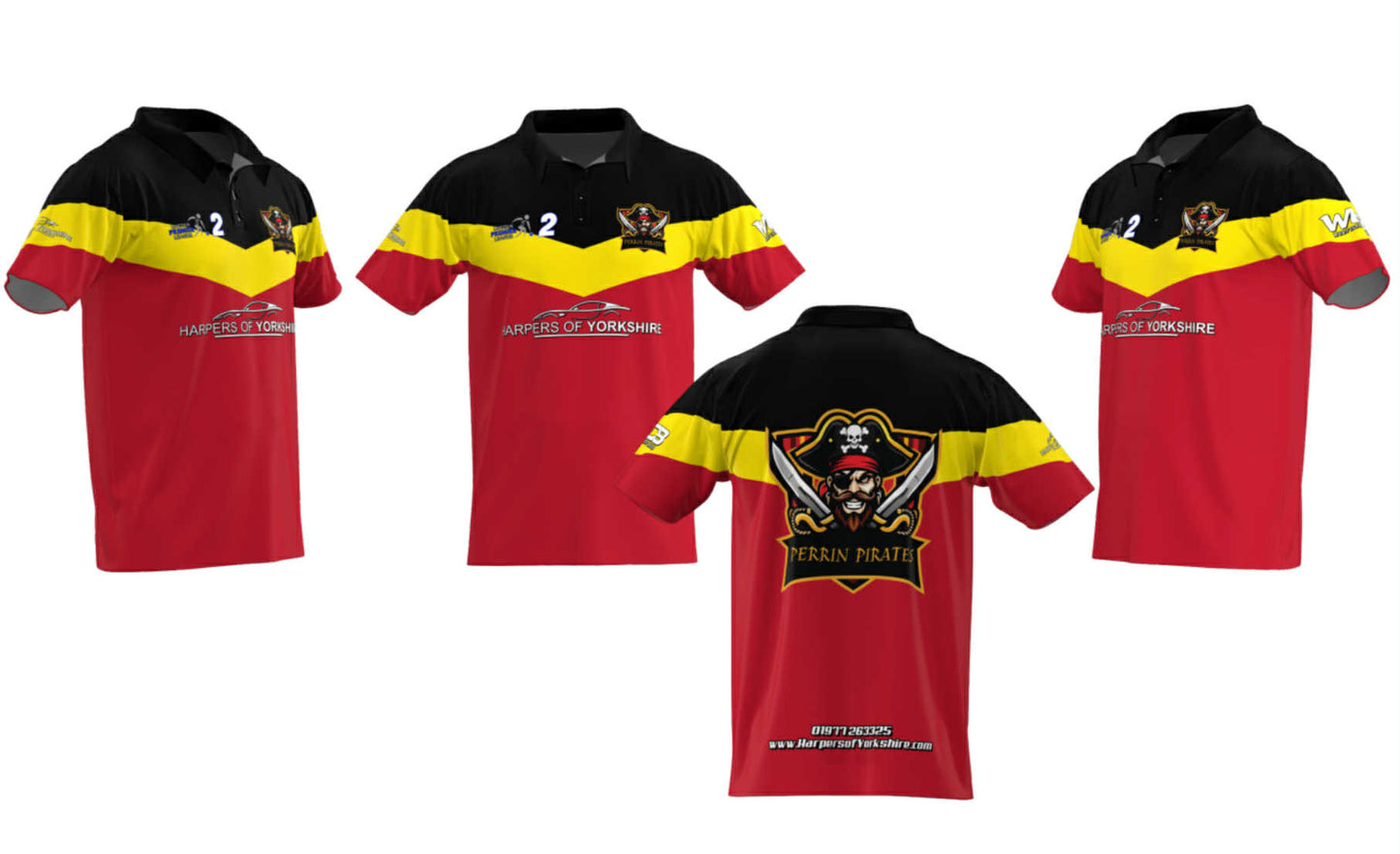 Perrin Pirates Mens Short Sleeve Polo - LPL2