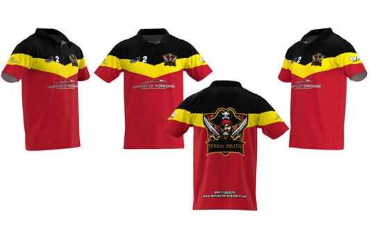 Perrin Pirates Mens Short Sleeve Polo - LPL2