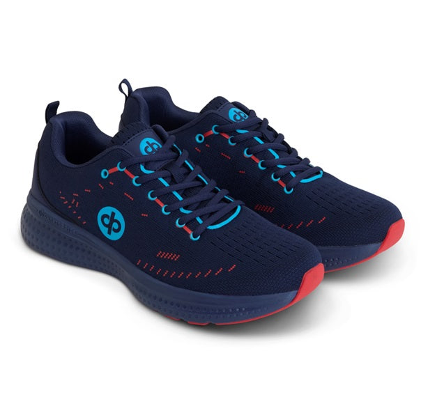 LIMITED EDITION Drakes Pride Renegade 4E Width Shoes - Navy & Red