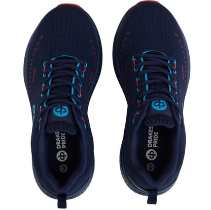 LIMITED EDITION Drakes Pride Renegade 4E Width Shoes - Navy & Red