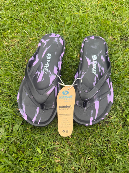 Slappa’s Thongs - Purple/ Black size 41