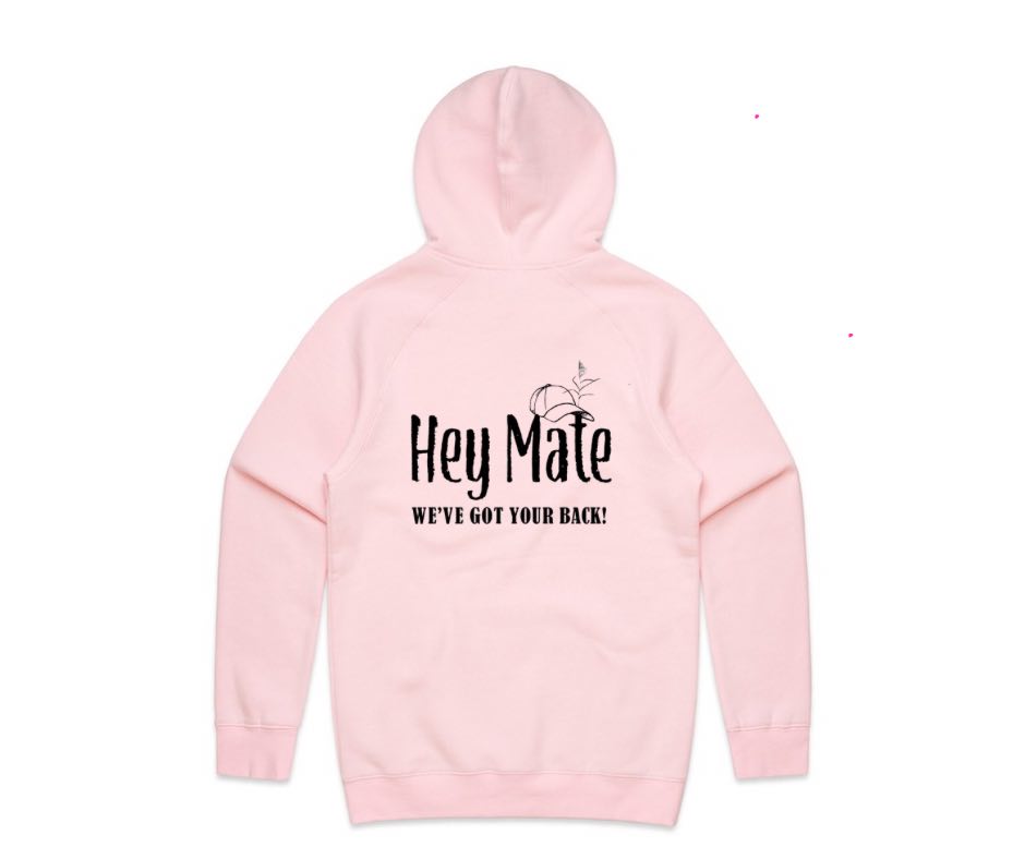 “Hey Mate” Pink Hoody