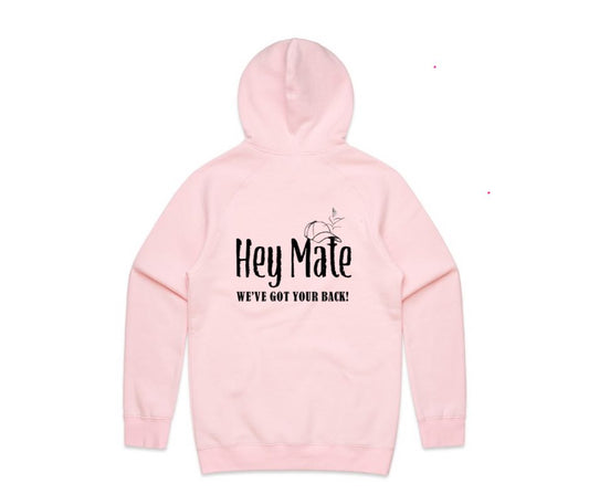 “Hey Mate” Pink Hoody