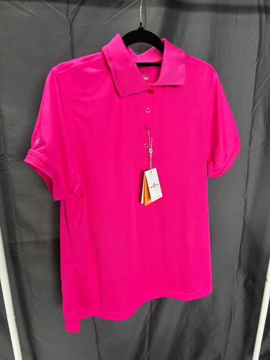 Sporte Leisure Ladies Short Sleeve Polo- Pink