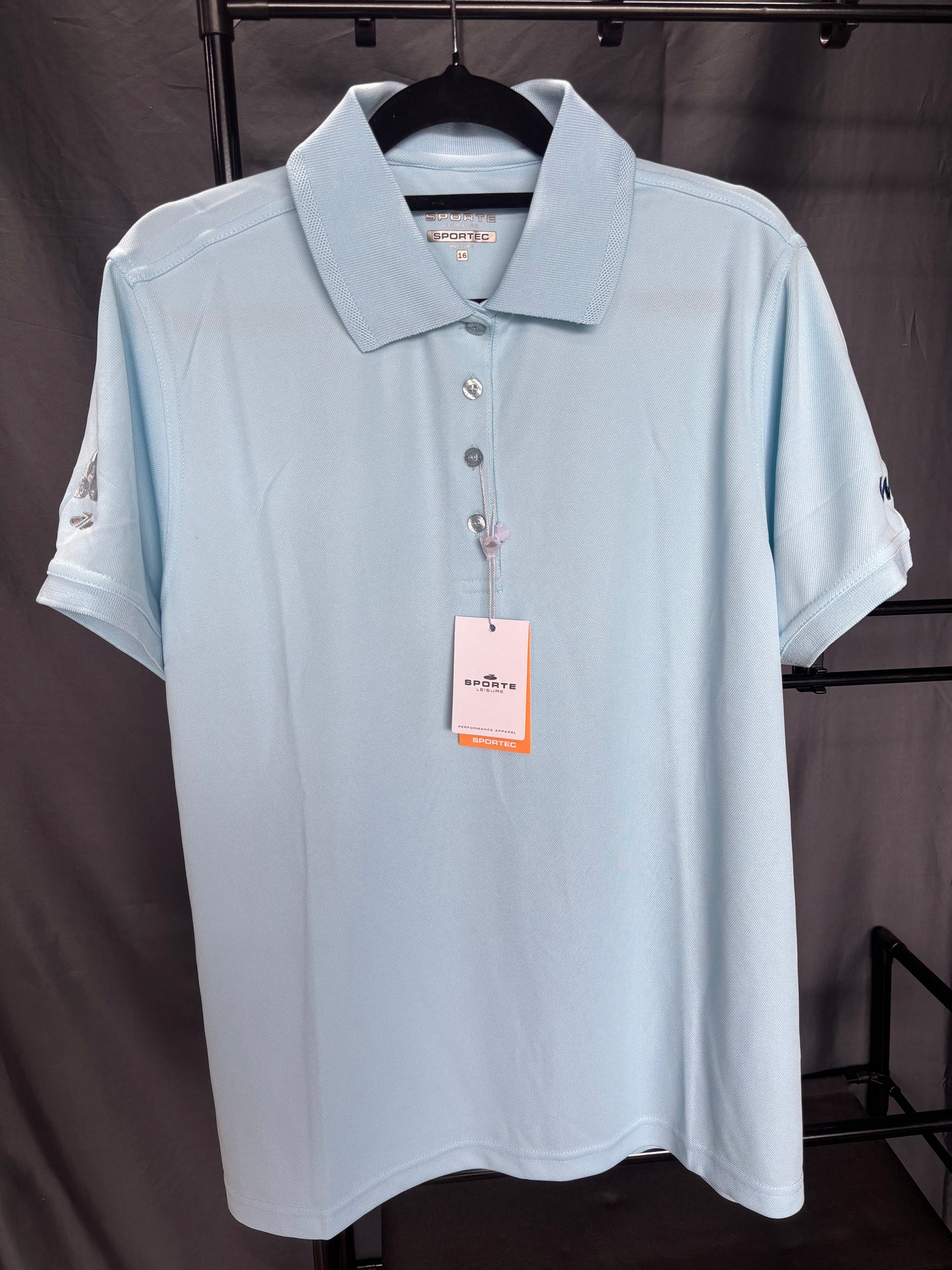 Sporte Leisure Ladies Short Sleeve Polo- Cloud