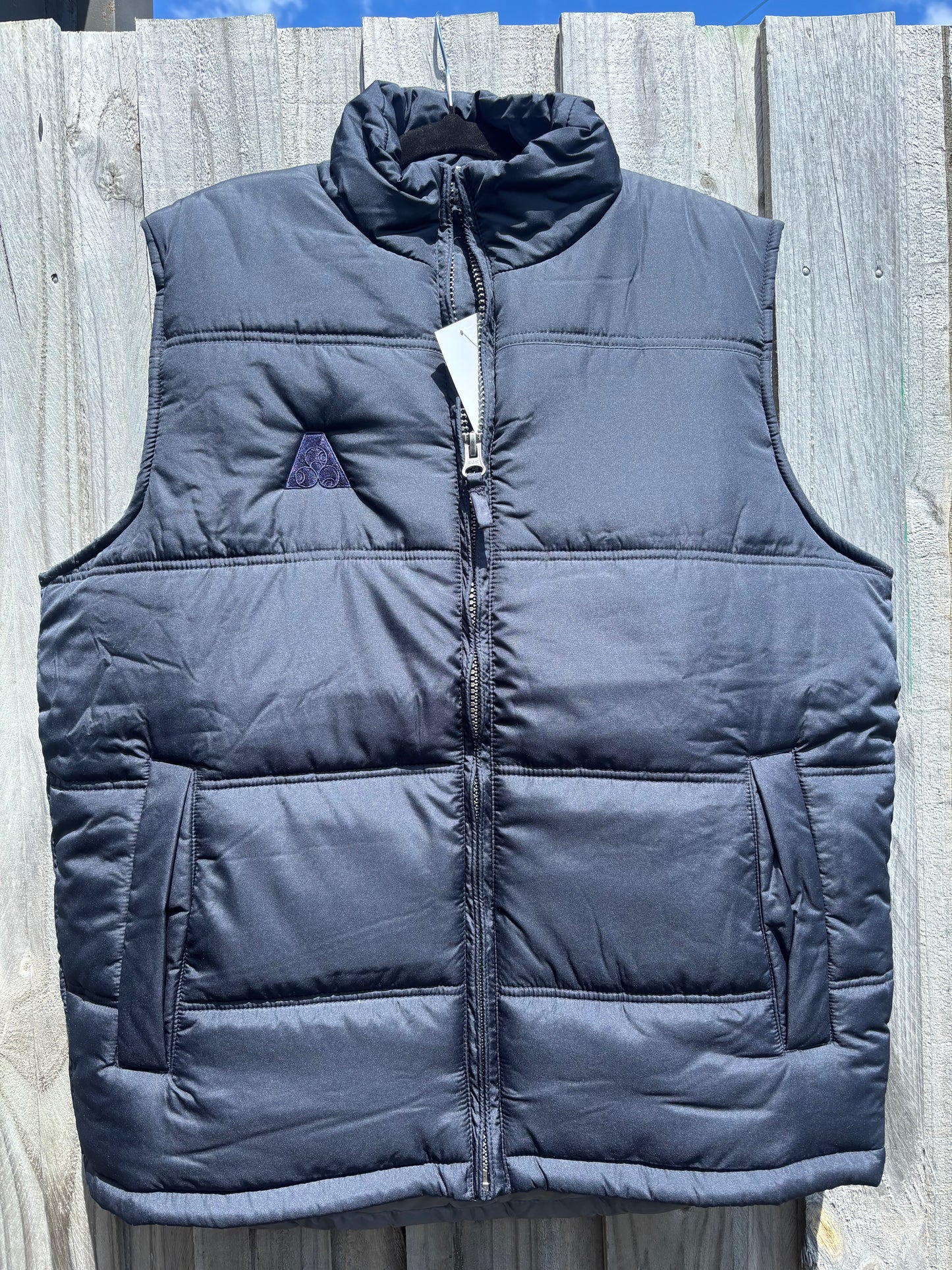Domino Puffer Vest - Navy