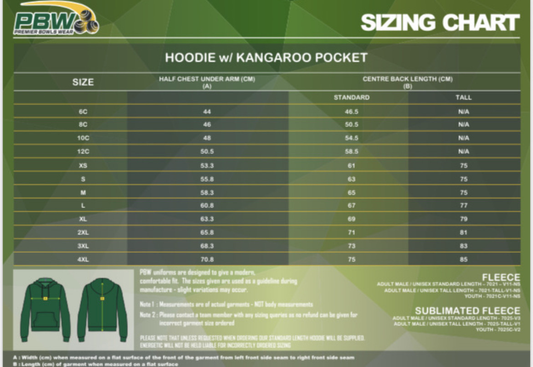 Timboon Bowling Club Unisex Zipped Hoodie
