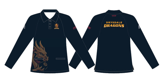 Drysdale Bowling Club Social Ladies Long Sleeve Polo