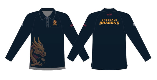 Drysdale Bowling Club Social Mens Long Sleeved Polo