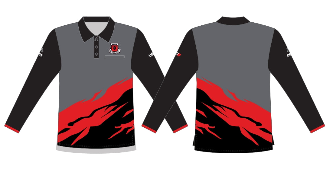 Laura Bowling Club Mens Long Sleeve Polo