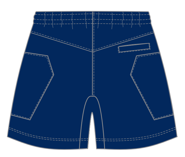 Moe Lions Ladies Pennant Elite Shorts- Navy