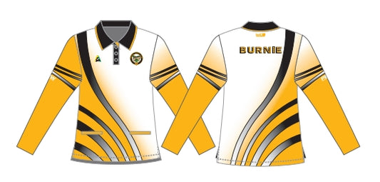Burnie Bowls Club Ladies Long Sleeve Polo