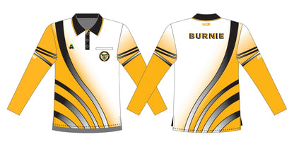 Burnie Bowls Club Mens Long Sleeve Polo