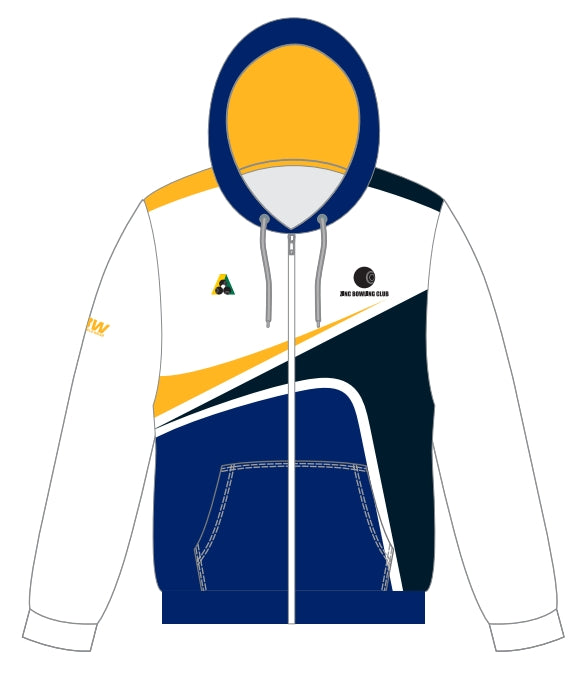 Zinc Bowling Club Unisex Zipped Hoodie