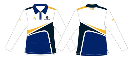 Zinc Bowling Club Ladies Long Sleeve Polo