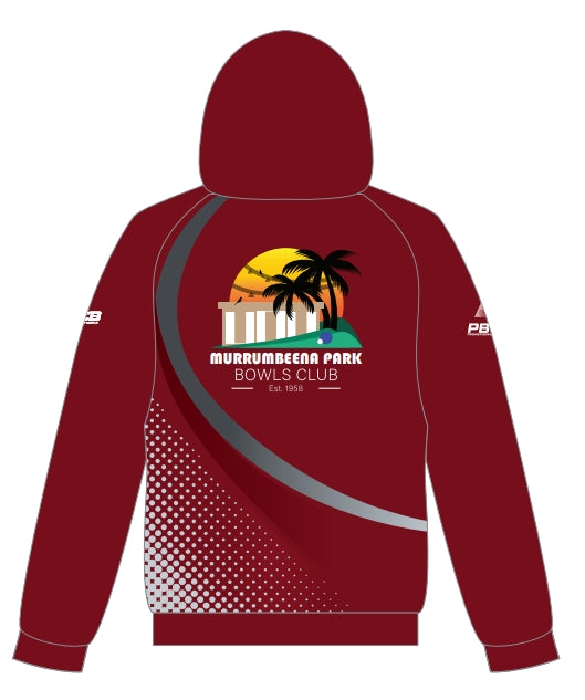 Murrumbeena Park Zipped Hoody- Maroon