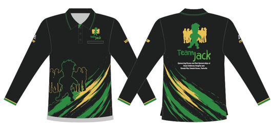 Team Jack Men's Long Sleeve Polo