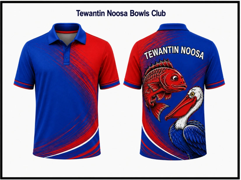 DRAFT - Tewantin-Noosa Bowls club Mens Short Sleeve Polo