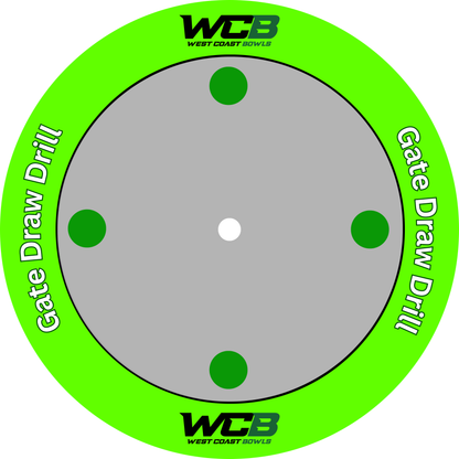 WCB Pro Target Mats- Pack of 5- Drawing
