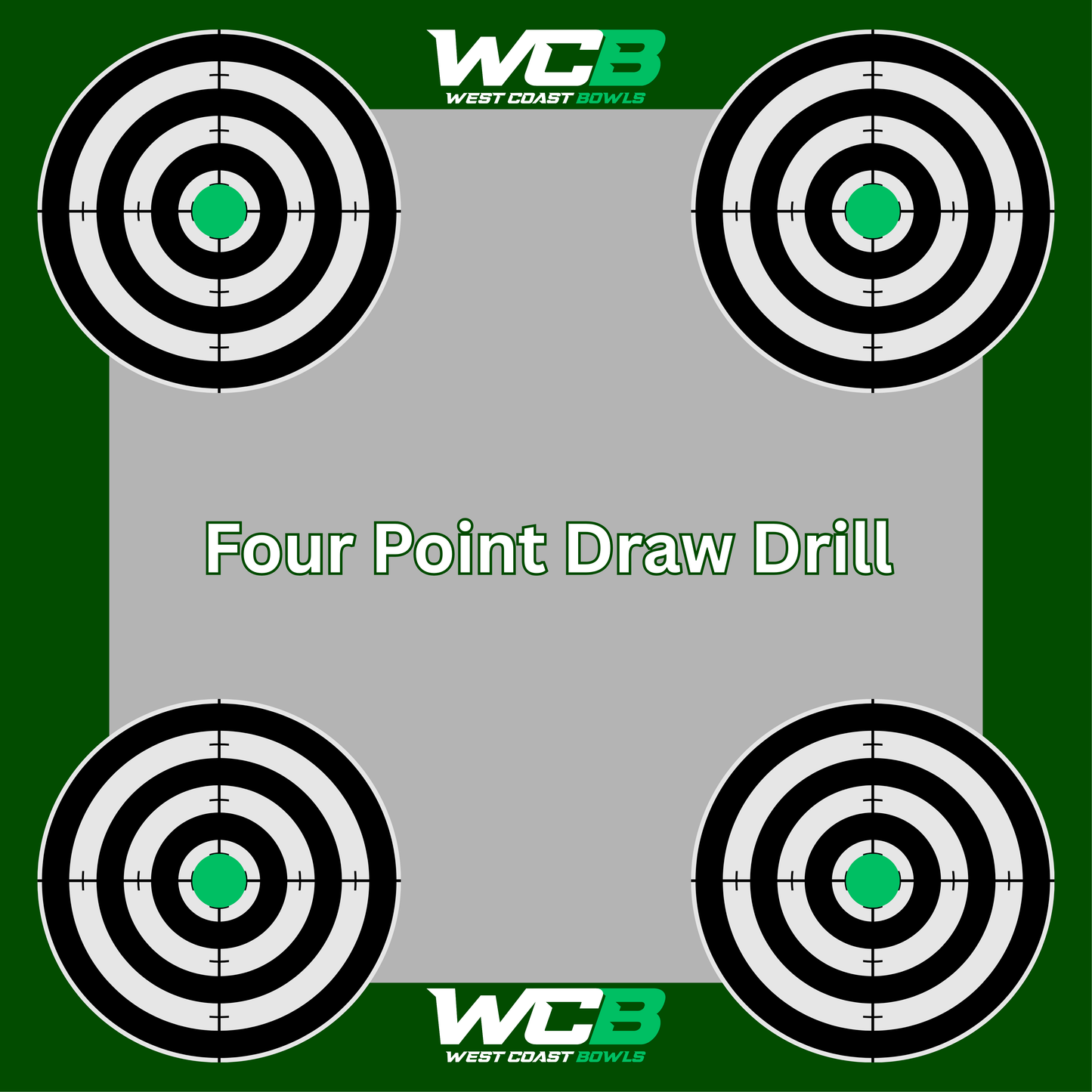 WCB Pro Target Mats- Pack of 5- Drawing