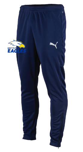Puma Team Rise men’s Training pants- Navy Whittlesea Logo